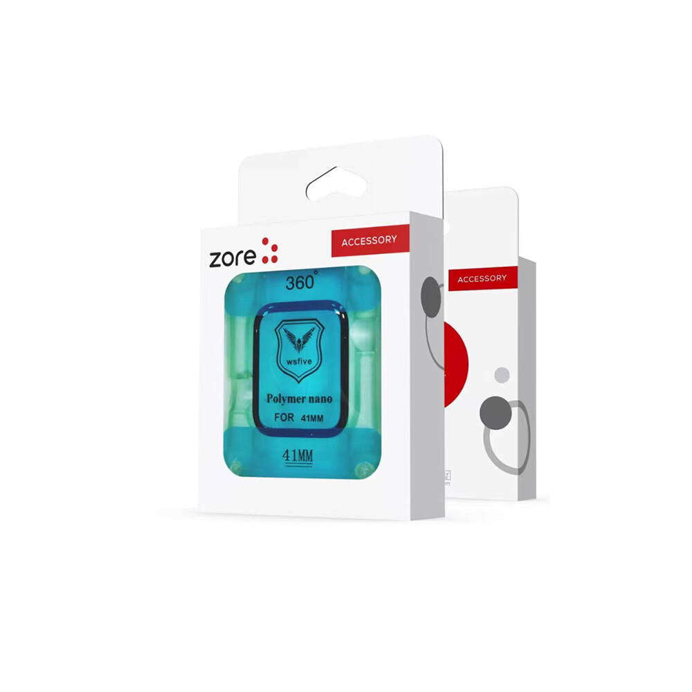 Apple Watch 7 41mm  Polymer Nano Ekran Koruyucu + Kolay Uygulama Aparatlı