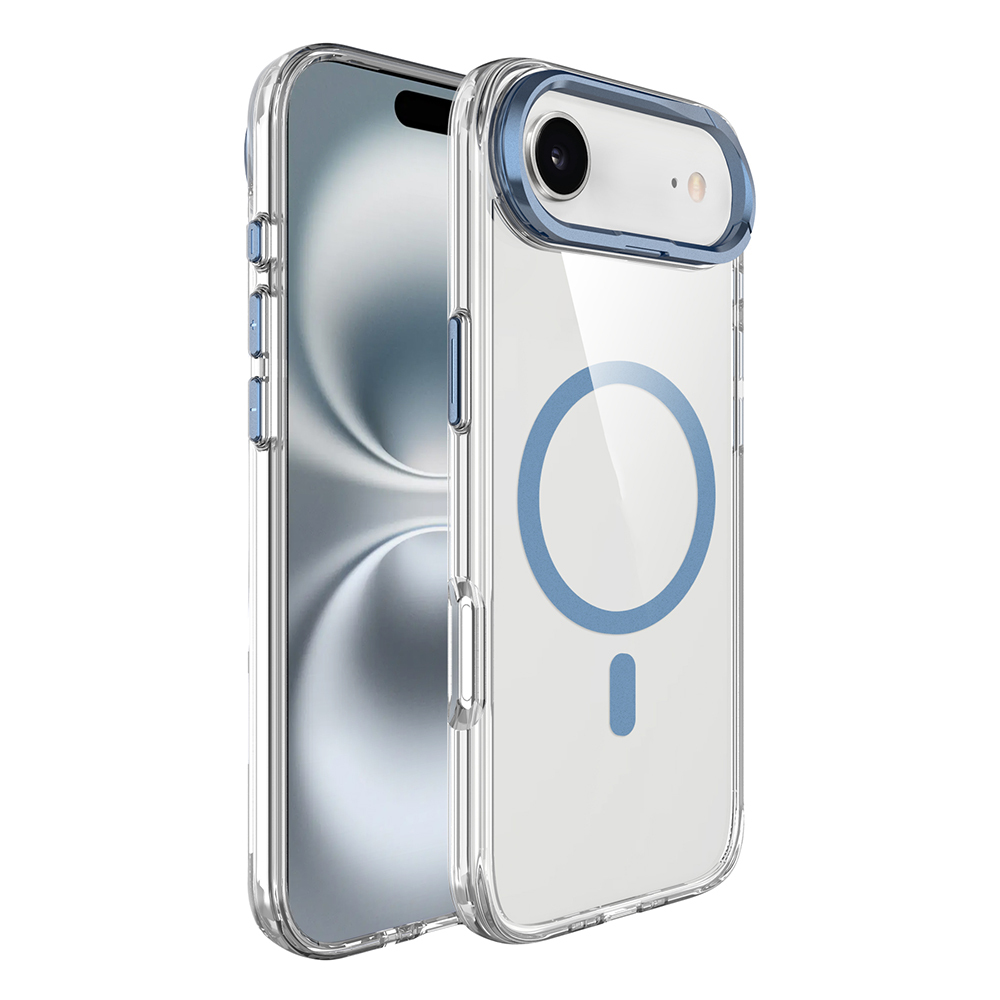 Apple iPhone 17 Air Kılıf M-safe Şarj Özellikli Airbagli Kamera Standlı Azor Kapak
