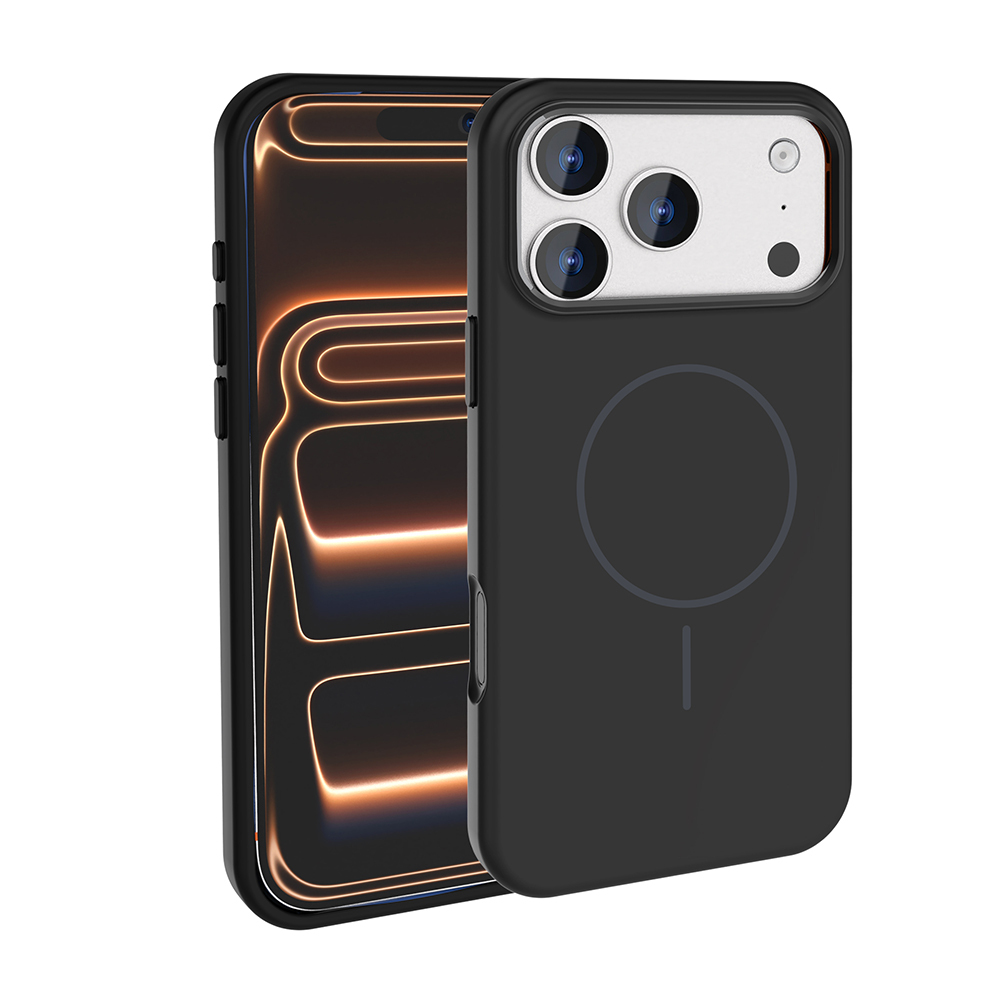 Apple iPhone 17 Pro Kılıf M-Safe Şarj Özellikli Metal Kamera Çerçeveli Edi Silikon Kapak