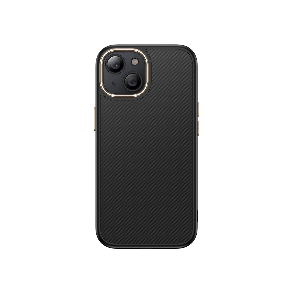 Apple iPhone 15 Plus Kılıf M-safe Şarj Özellikli Karbon Fiber Görünümlü Antina Kapak