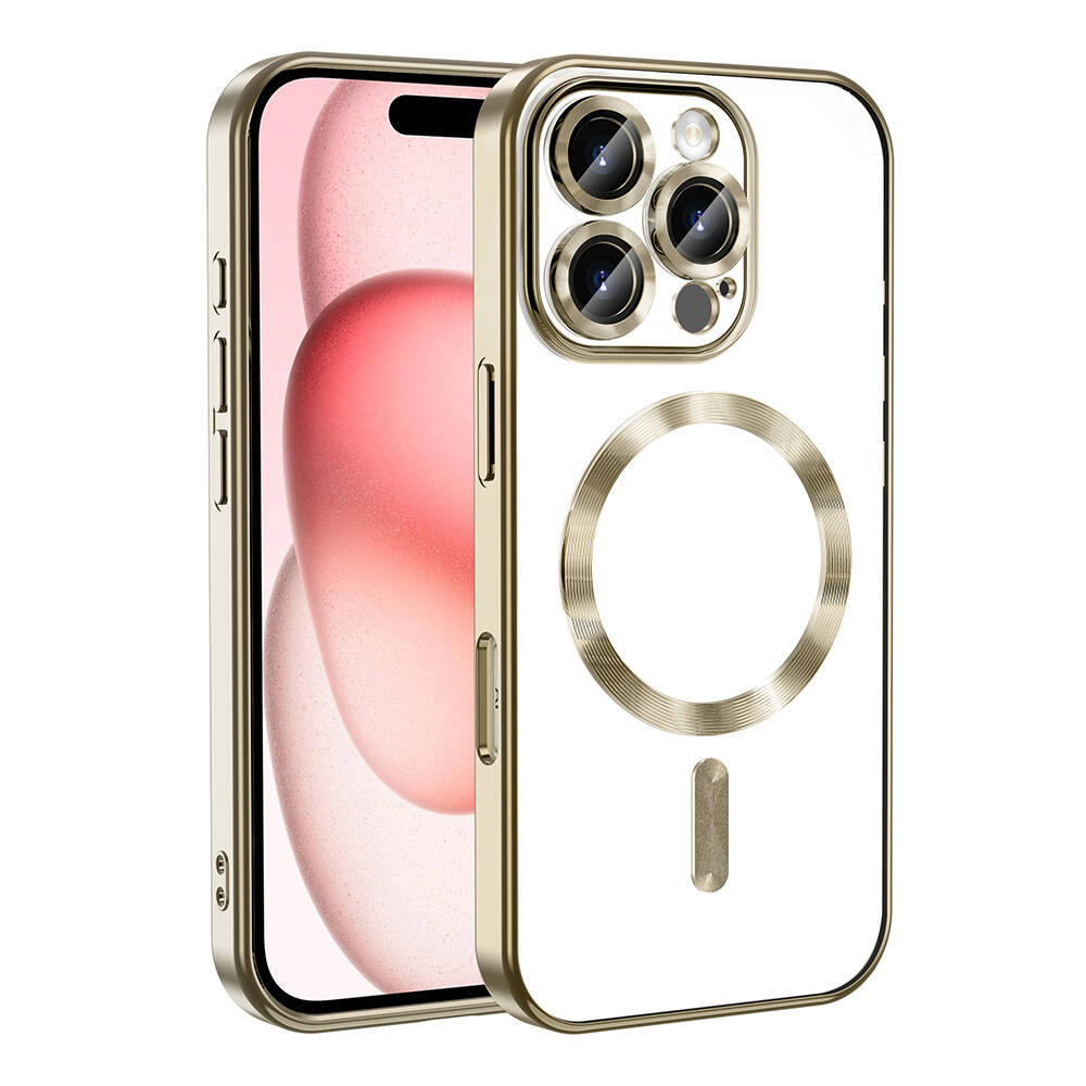 Apple iPhone 16 Pro Max Kılıf Kamera Korumalı M-safe Wireless Şarj Özellikli Demre Kapak