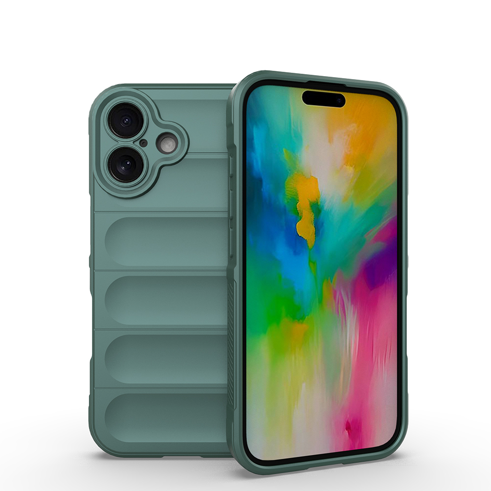 Apple iPhone 16 Kılıf Esnek TPU Oyuklu Arka Yüzey Tasarımlı Etnik Silikon Kapak