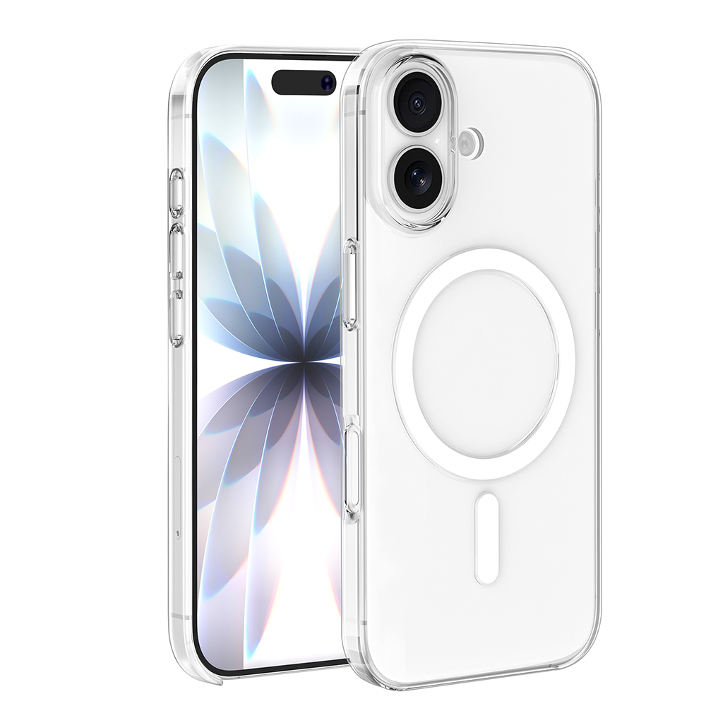 Apple iPhone 16 Plus Kılıf IC Çipli Wireless Şarj Özellikli Şeffaf Orjin Kapak