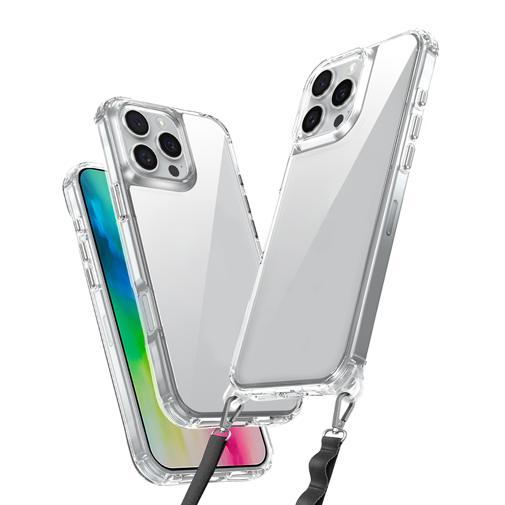 Apple iPhone 16 Pro Kılıf Airbagli Takılabilir Askı Aparatlı Snap Silikon Kapak