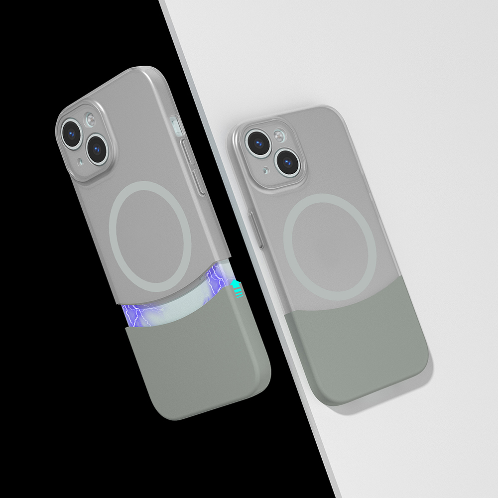 Apple iPhone 15 Kılıf M-Safe Şarj Özellikli Mıknatıslı  Duble Kapak
