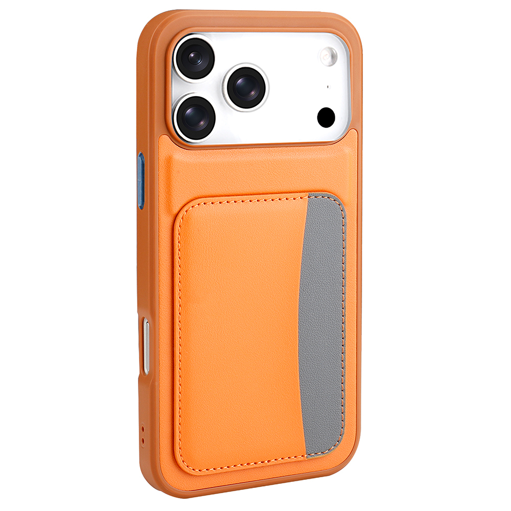 Apple iPhone 17 Pro Max Kılıf Kartlıklı X-Kart Silikon Kapak