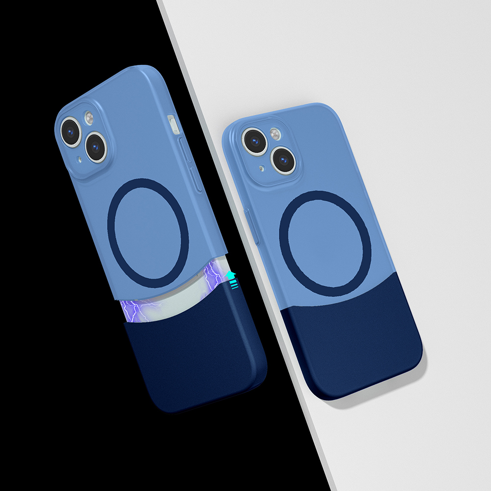 Apple iPhone 13 Kılıf M-Safe Şarj Özellikli Mıknatıslı Duble Kapak