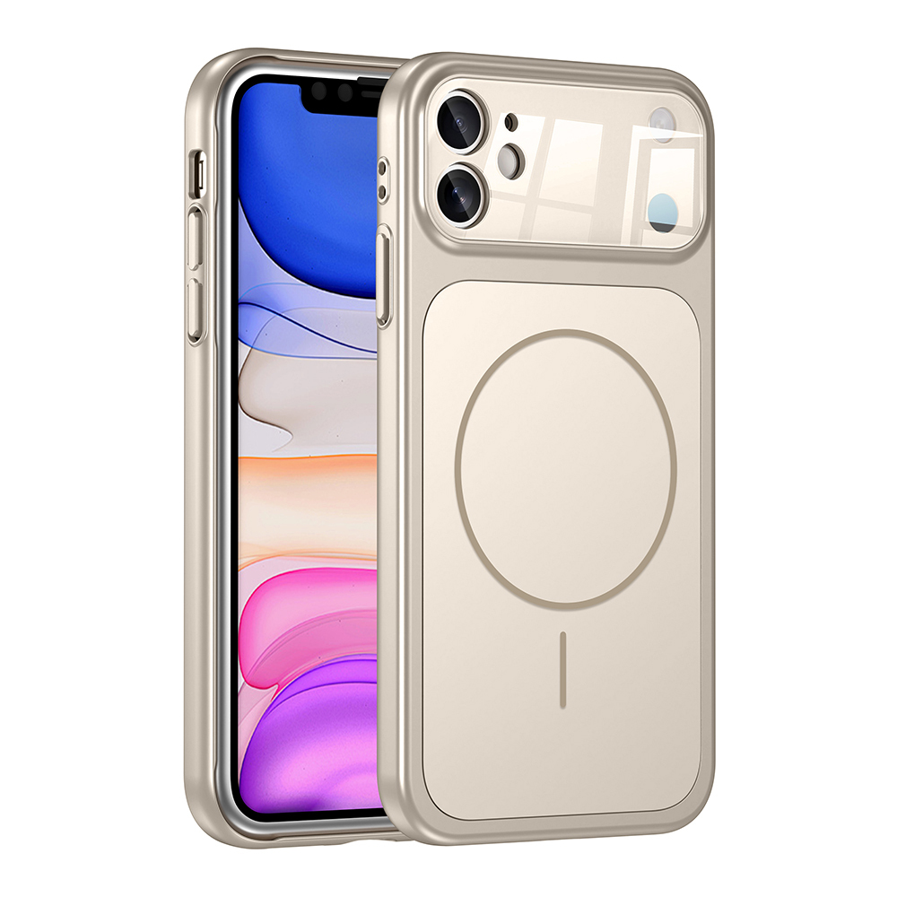 Apple iPhone 11 Kılıf M-Safe Şarj Özellikli Kamera Korumalı Formen Kapak - Gri
