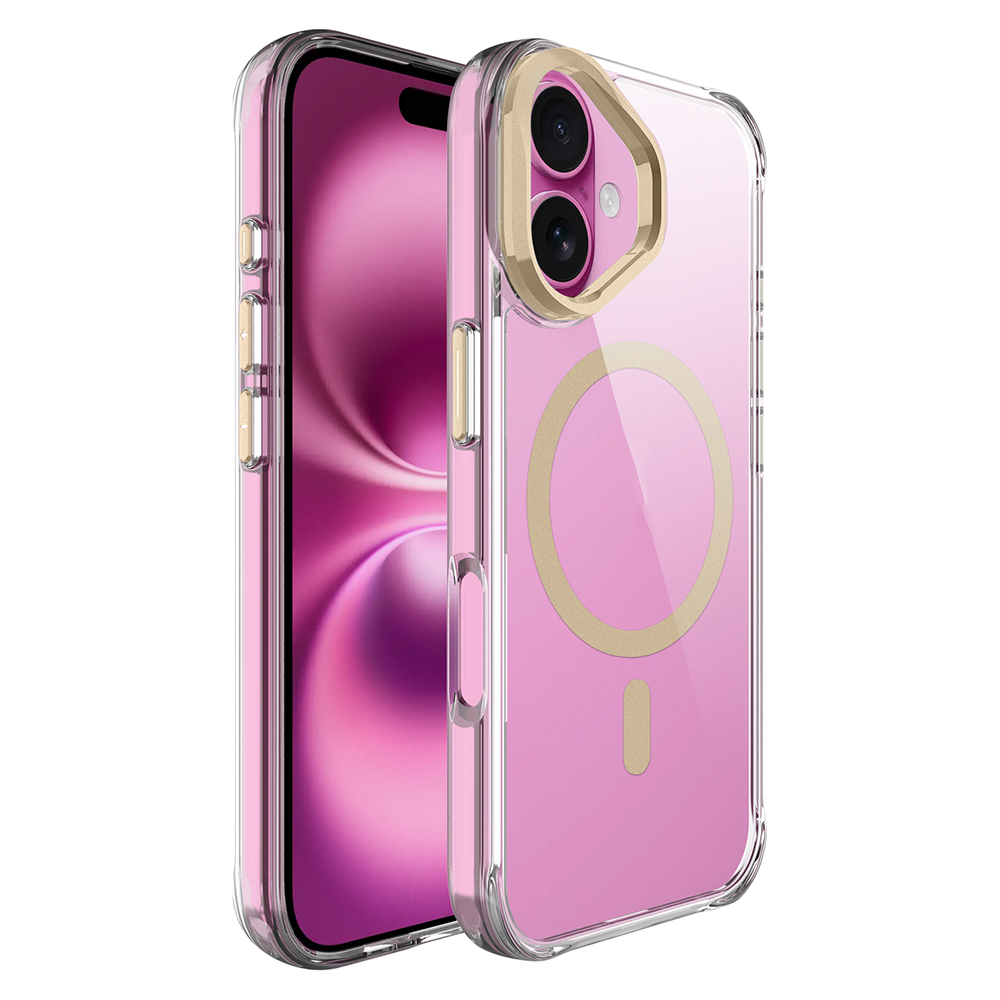 Apple iPhone 17 Kılıf M-safe Şarj Özellikli Airbagli Kamera Standlı Azor Kapak