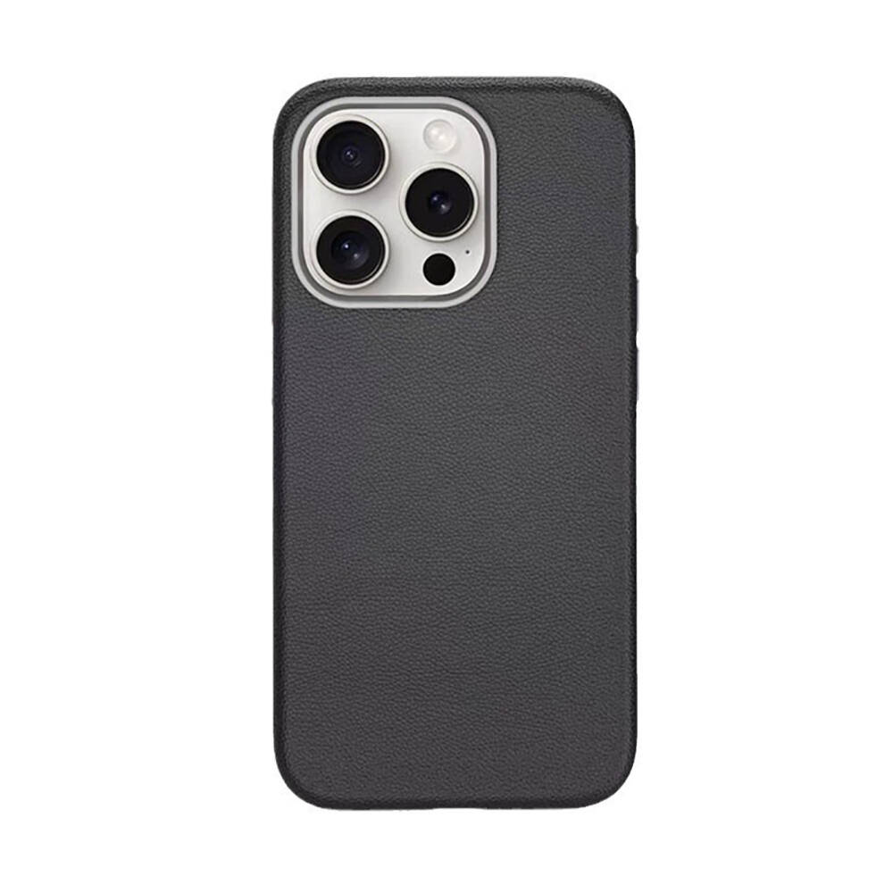 Apple iPhone 15 Pro Max Kılıf M-safe Şarj Özellikli PU Deri  Adora Kapak