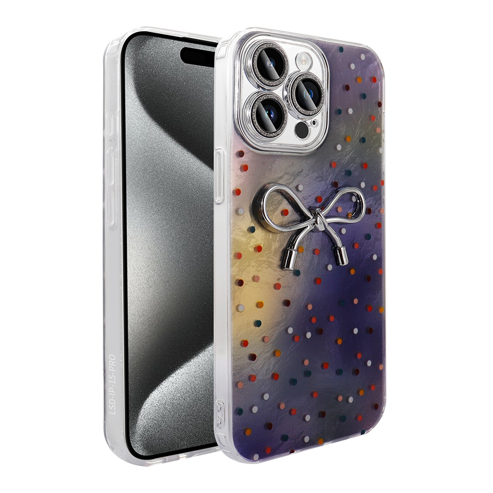 Apple iPhone 15 Pro Kılıf Kamera Korumalı Figürlü Ponti Silikon Kapak