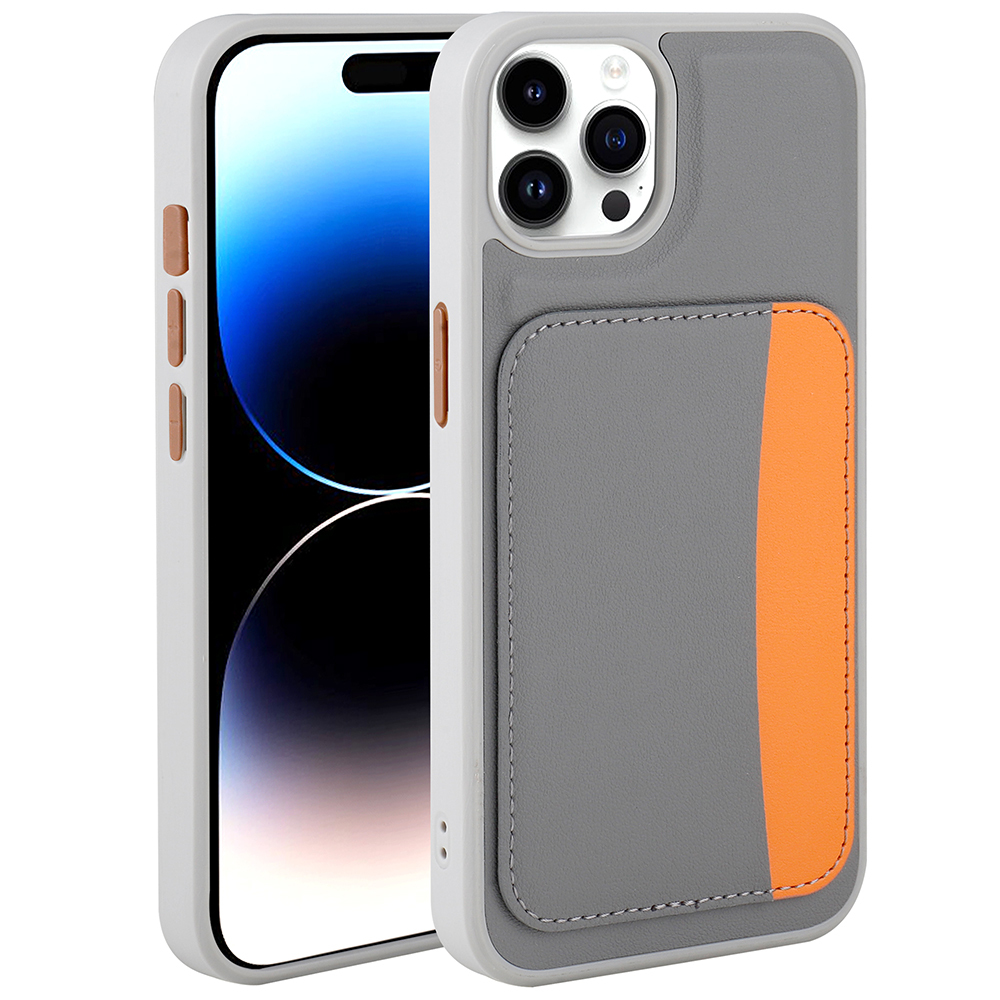 Apple iPhone 15 Pro Max Kılıf Kartlıklı X-Kart Silikon Kapak