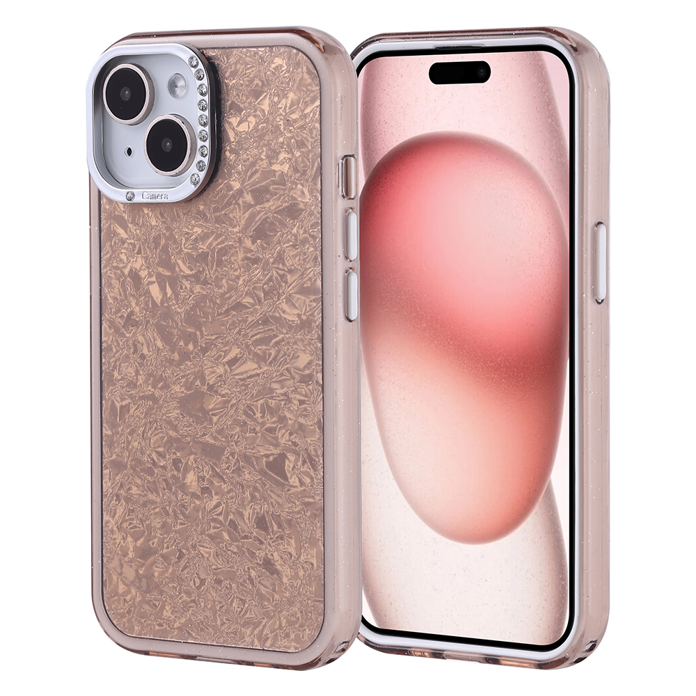 Apple iPhone 15 Kılıf Taşlı Tasarımlı Kapi Kapak