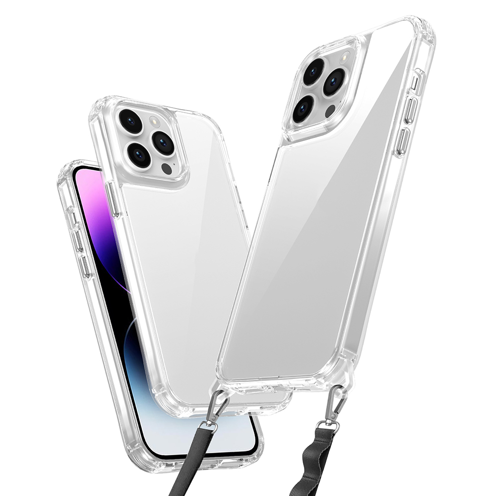 Apple iPhone 14 Pro Max Kılıf Airbagli Takılabilir Askı Aparatlı  Snap Silikon Kapak