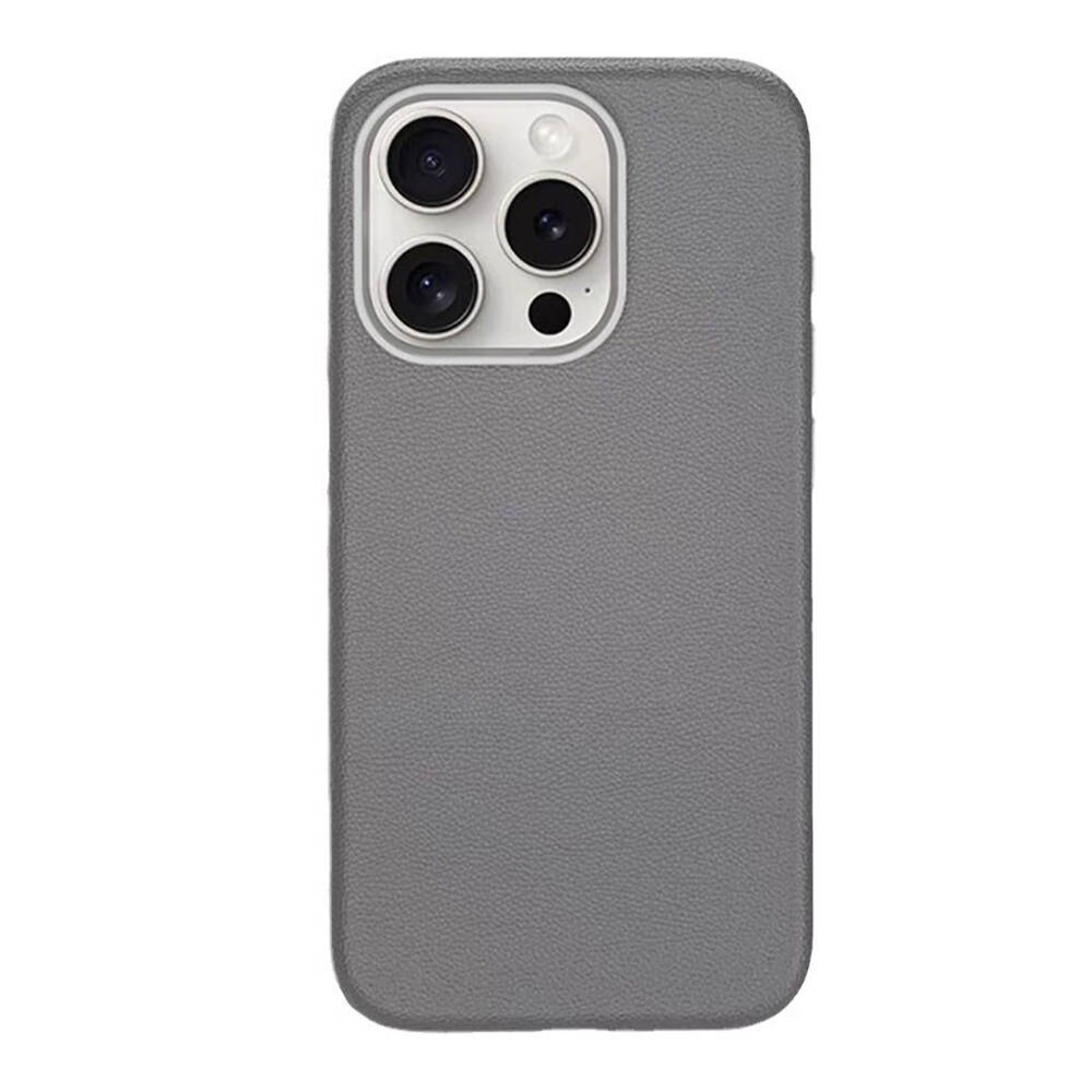 Apple iPhone 15 Pro Kılıf M-safe Şarj Özellikli PU Deri Adora Kapak