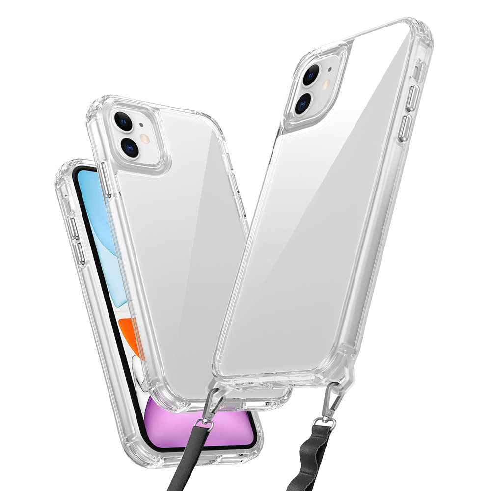 Apple iPhone 11 Kılıf Airbagli Takılabilir Askı Aparatlı Snap Silikon Kapak