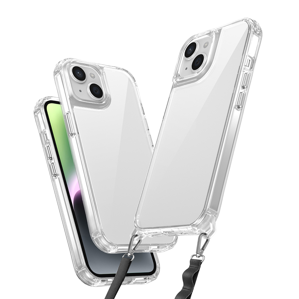 Apple iPhone 14 Kılıf Airbagli Takılabilir Askı Aparatlı Snap Silikon Kapak