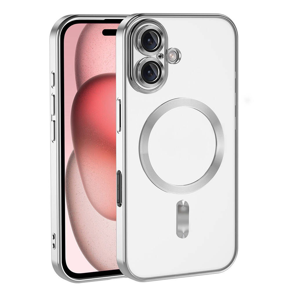 Apple iPhone 16 Kılıf Kamera Korumalı M-safe Wireless Şarj Özellikli Demre Kapak