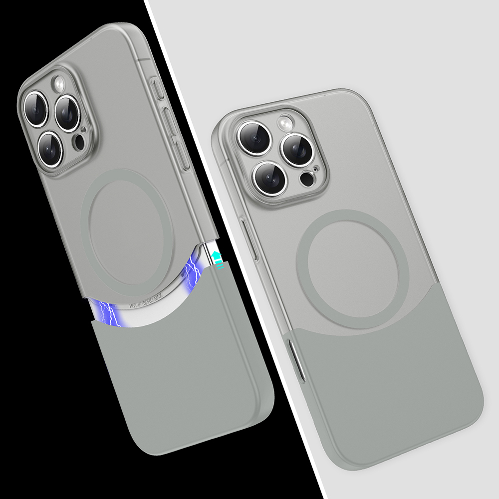 Apple iPhone 16 Pro Max Kılıf M-Safe Şarj Özellikli Mıknatıslı Duble Kapak