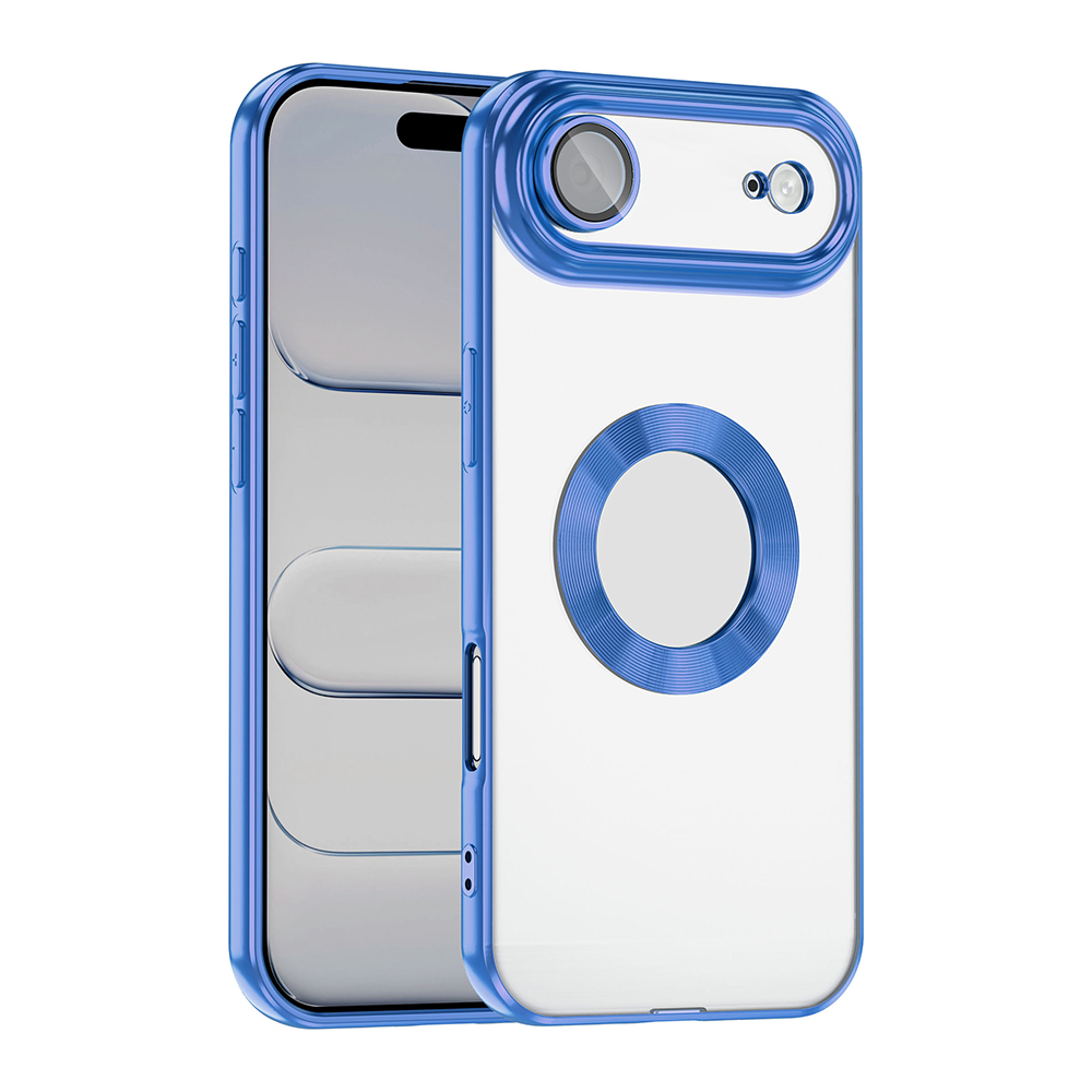 Apple iPhone 17 Air Kılıf Kamera Korumalı Logo Gösteren  Omega Kapak