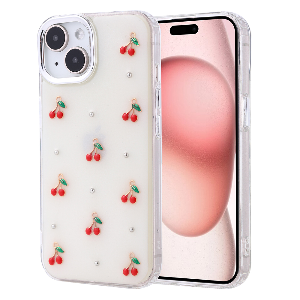 Apple iPhone 15 Kılıf Airbag Tasarımlı Simli Şeffaf Kutup Kapak