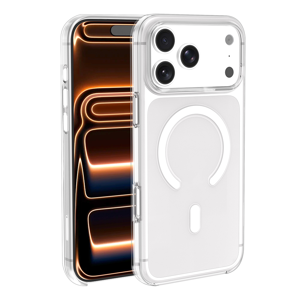 Apple iPhone 17 Pro Kılıf IC Çipli  Wireless Şarj Özellikli Şeffaf Orjin Kapak
