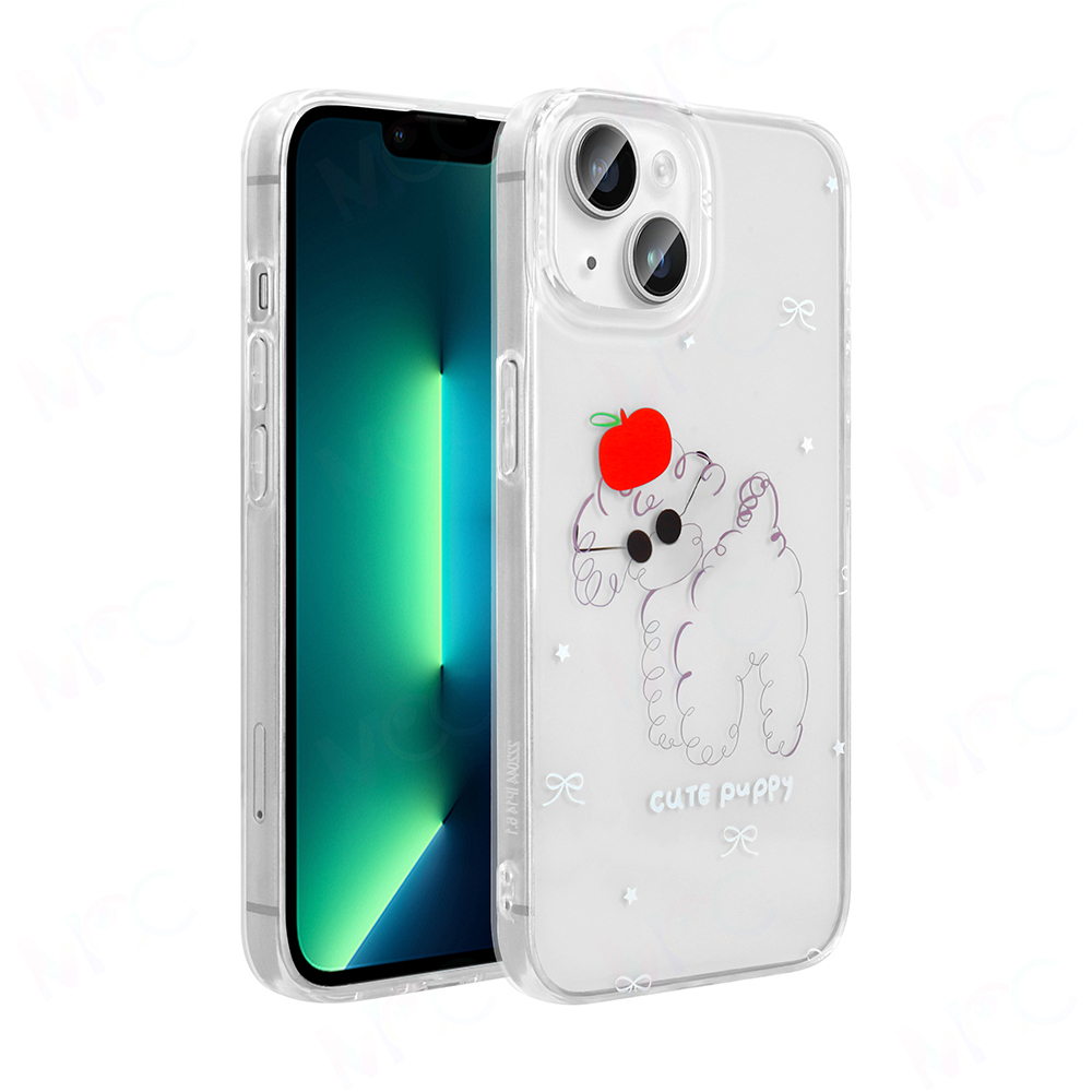 Apple iPhone 13 Kılıf Şeffaf Figürlü Folk Sert Kapak