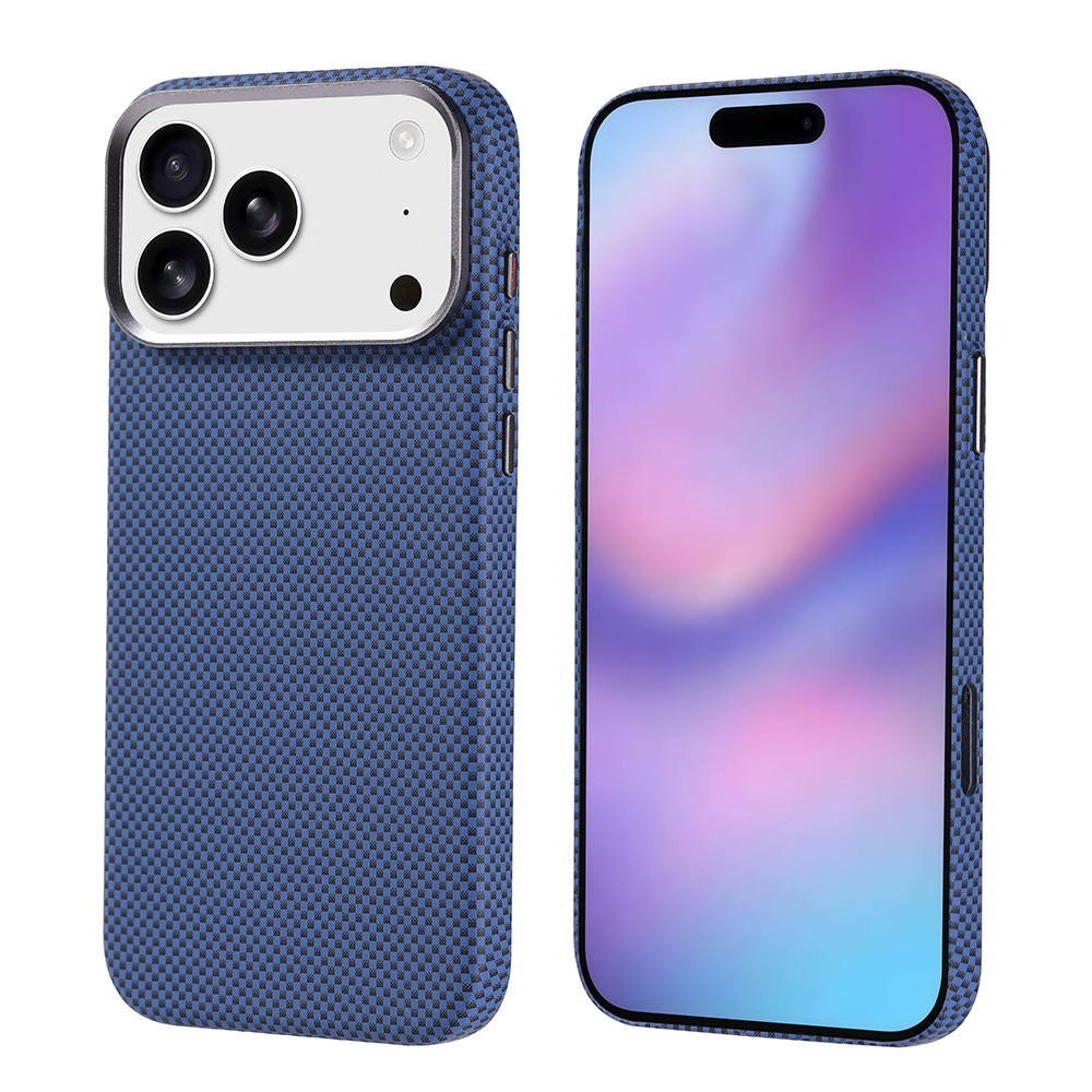 Apple iPhone 17 Pro Max Kılıf M-safe Şarj Özellikli Karbon Fiber Görünümlü Nekst Kapak