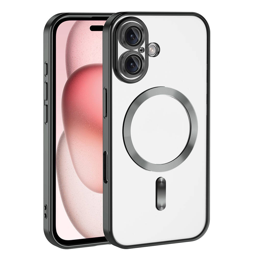 Apple iPhone 16 Plus Kılıf Kamera Korumalı M-safe Wireless Şarj Özellikli  Demre Kapak