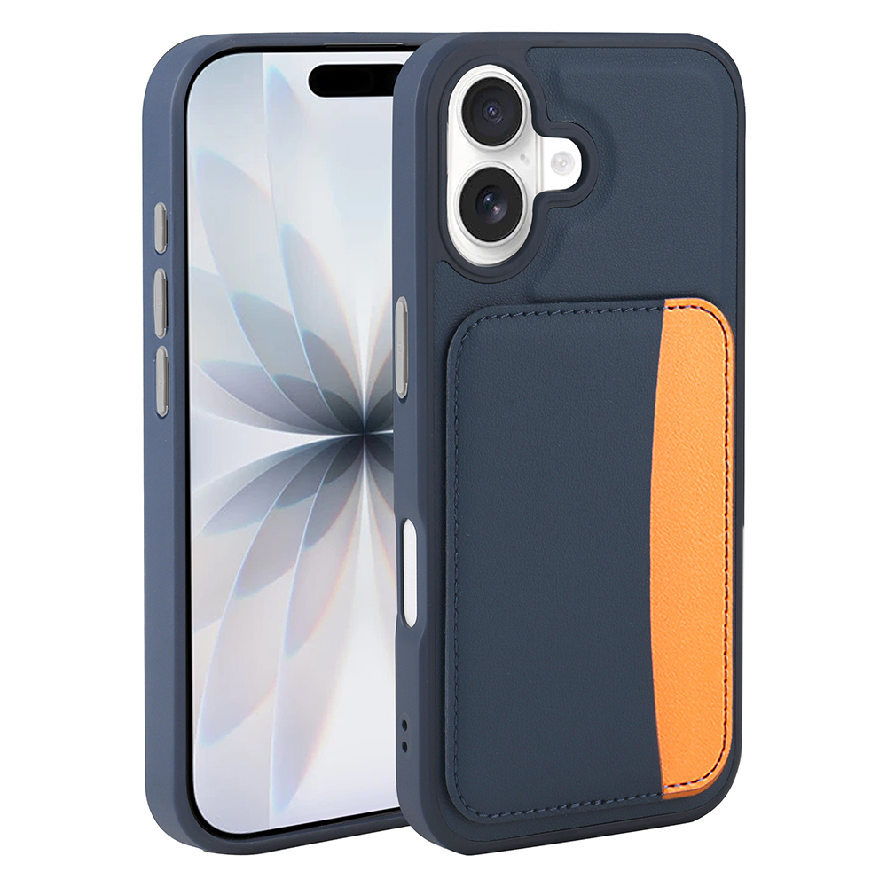 Apple iPhone 16 Kılıf Kartlıklı  X-Kart Silikon Kapak