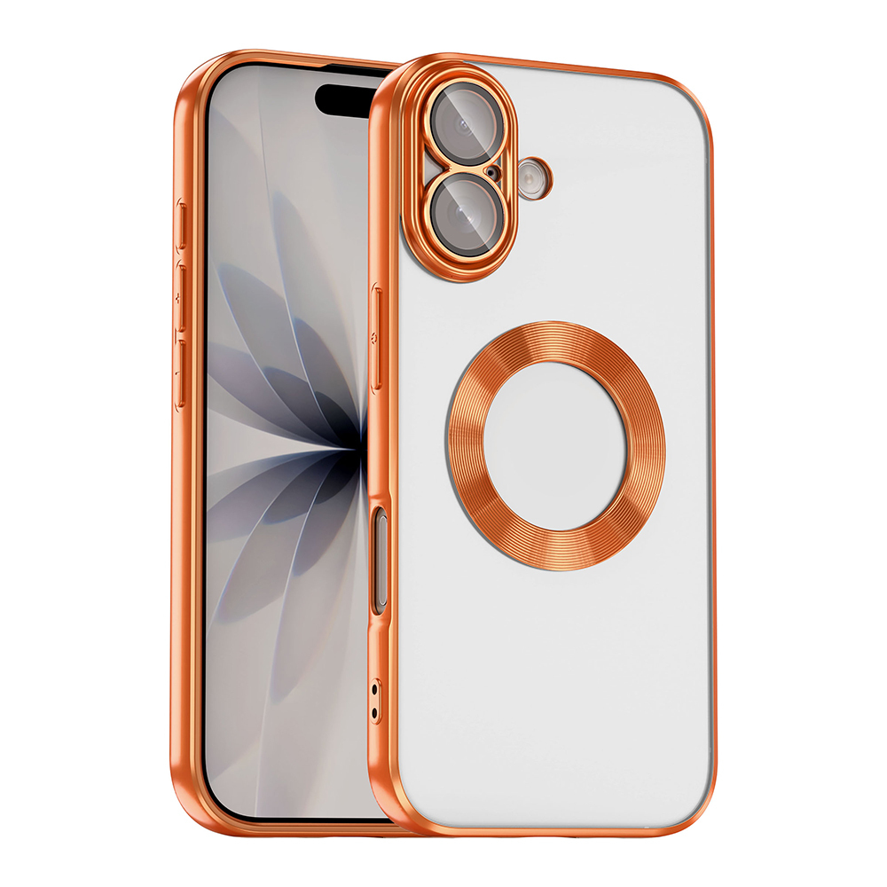 Apple iPhone 17 Kılıf Kamera Korumalı Logo Gösteren  Omega Kapak