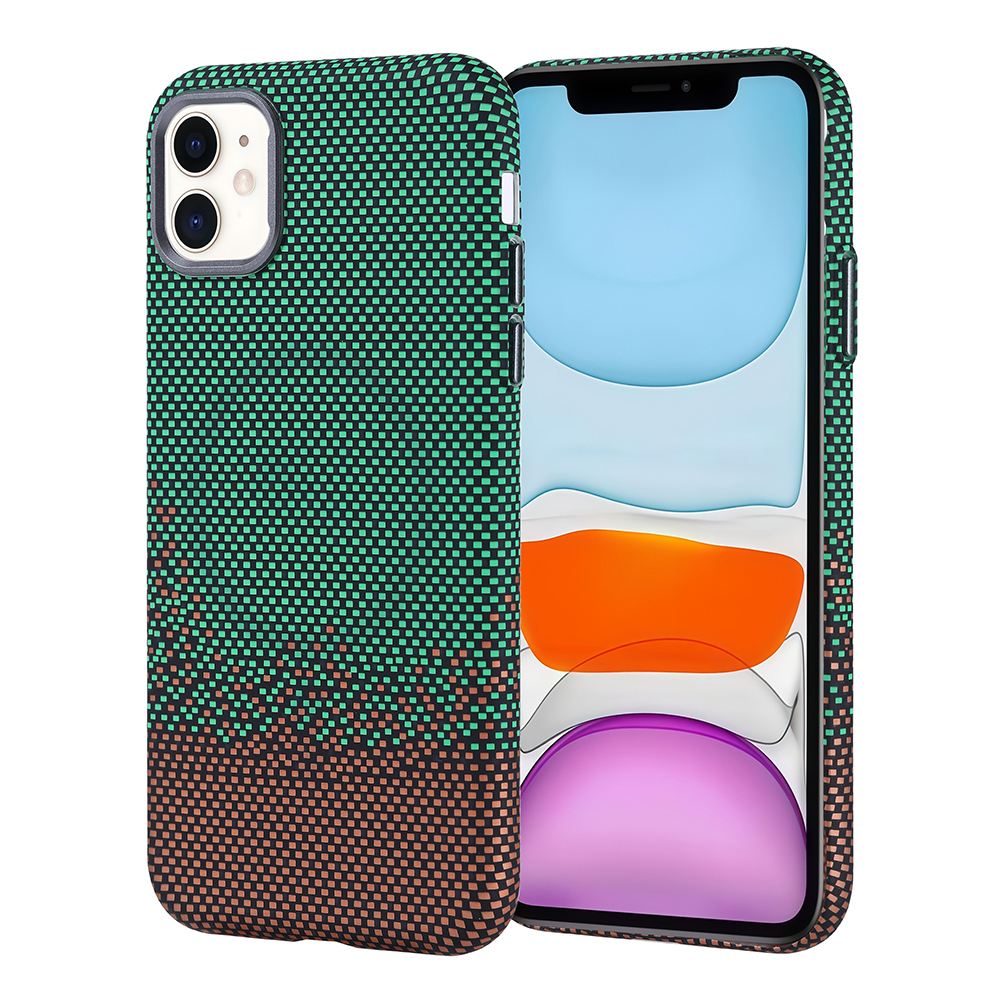 Apple iPhone 11 Kılıf M-safe Şarj Özellikli Karbon Fiber Görünümlü Nekst Kapak