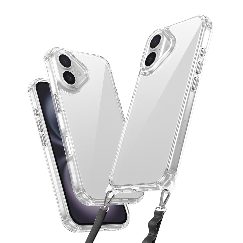 Apple iPhone 16 Plus Kılıf Airbagli Takılabilir Askı Aparatlı  Snap Silikon Kapak