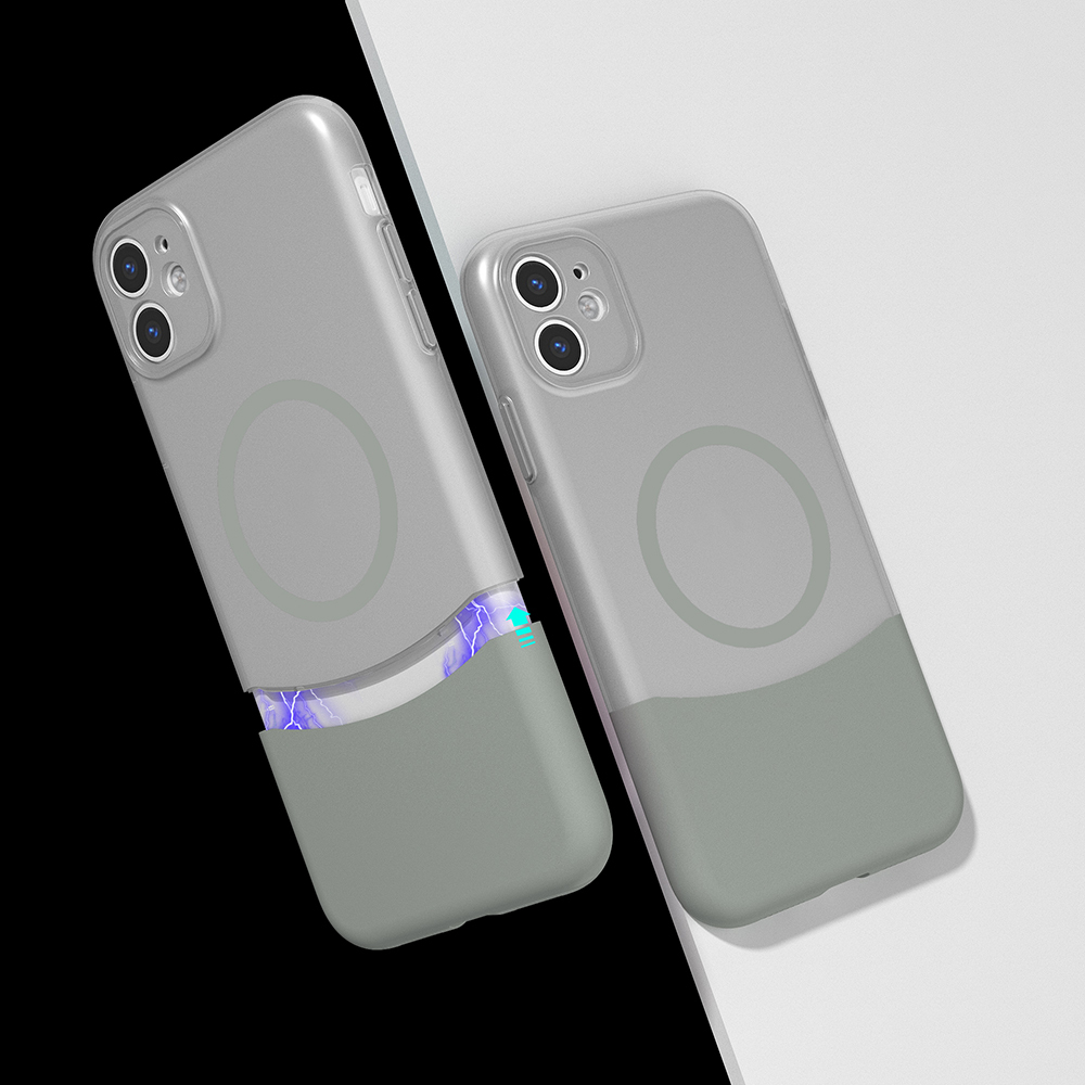 Apple iPhone 11 Kılıf M-Safe Şarj Özellikli Mıknatıslı Duble Kapak