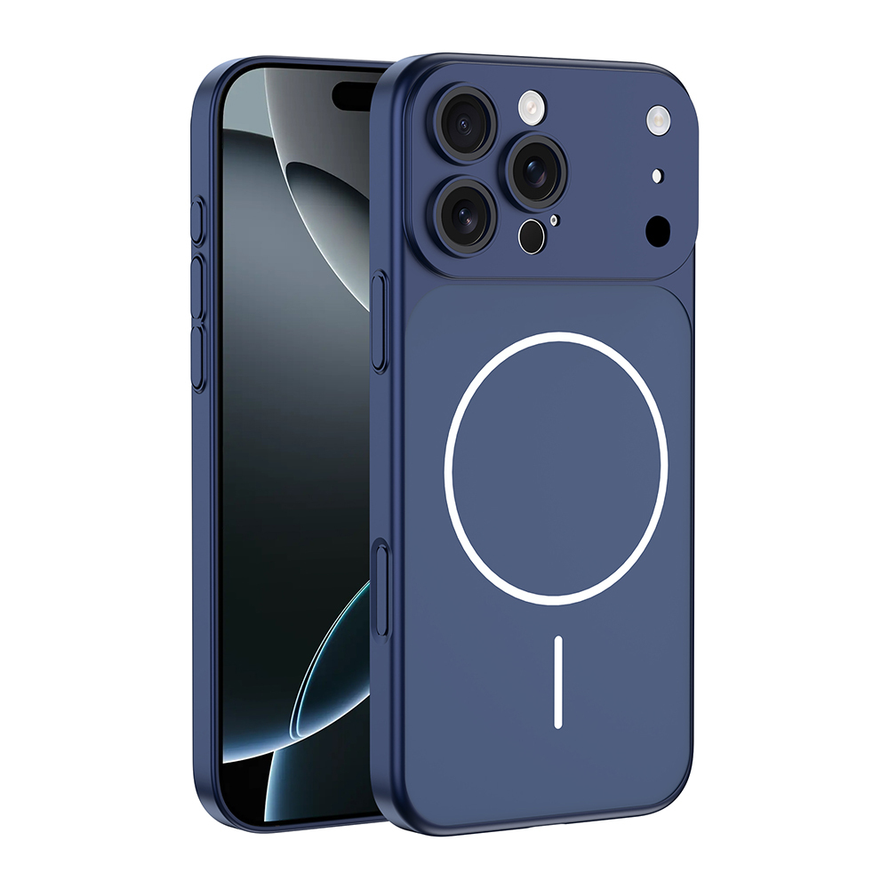 Apple iPhone 15 Pro Kılıf  M-Safe Şarj Özellikli Kamera Korumalı Spark Kapak