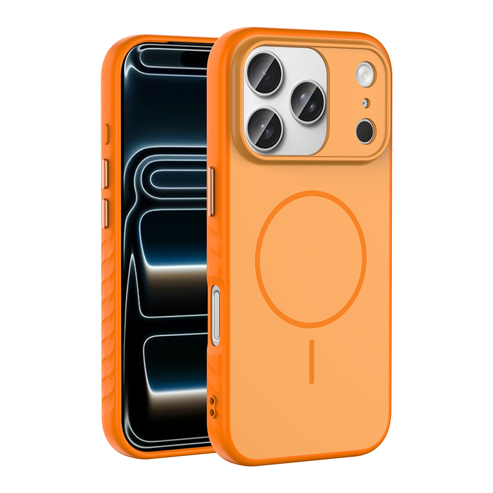 Apple iPhone 17 Pro Max Kılıf M-safe Şarj Özellikli  Tea Kapak