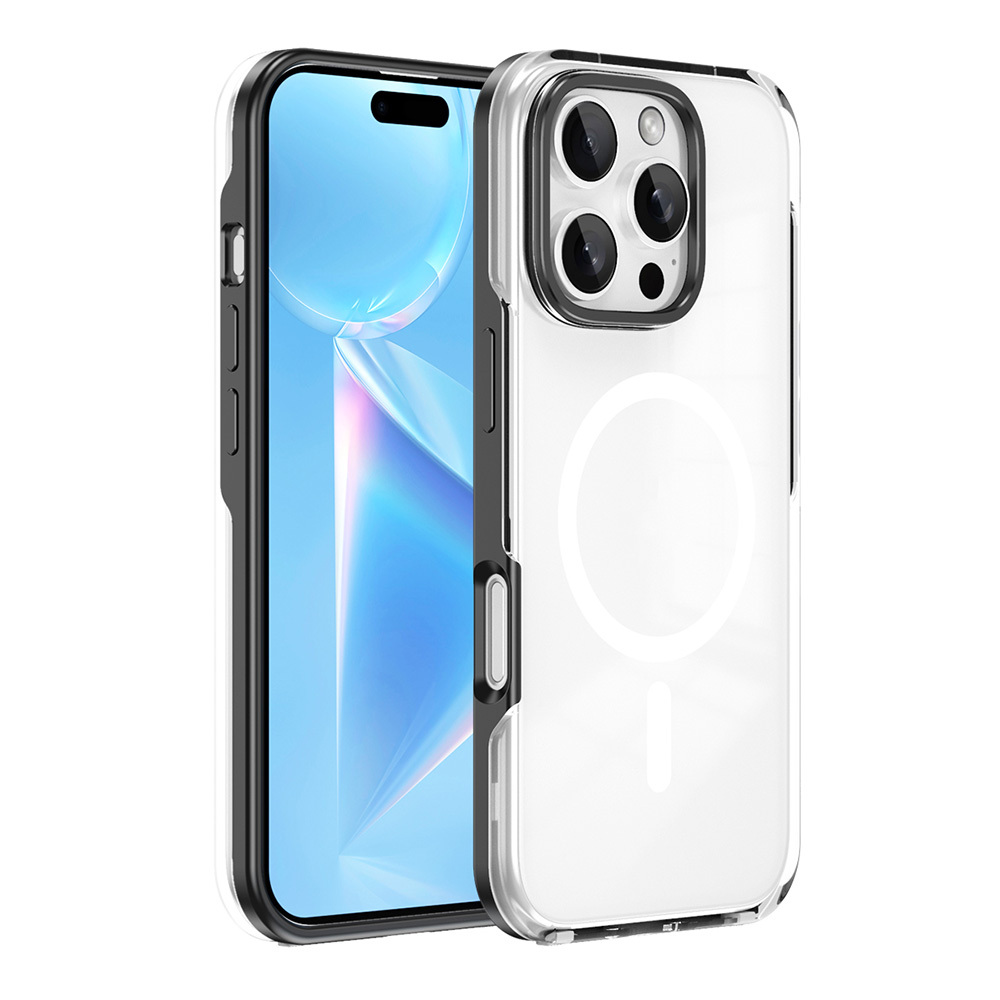Apple iPhone 16 Pro Max Kılıf M-safe Şarj Özellikli Çıkarılabilir Arka Yüzeyli Polar Kapak