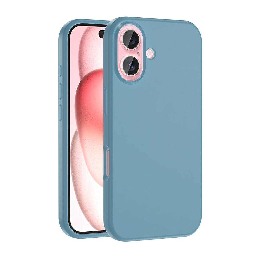 Apple iPhone 16 Kılıf M-safe Şarj Özellikli Sıvı Teknolojili Silinebilir Sert  Kivi Kapak