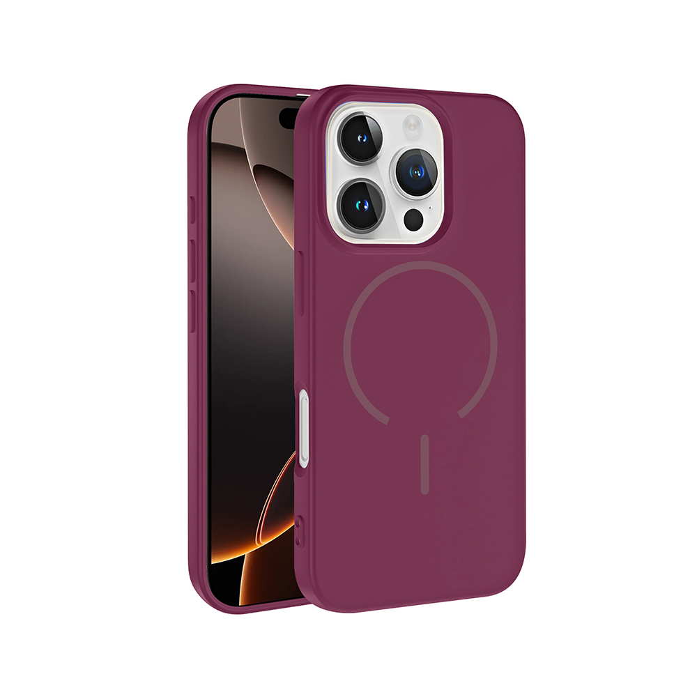 Apple iPhone 16 Pro Max Kılıf M-safe Şarj Özellikli  Meta Kapak